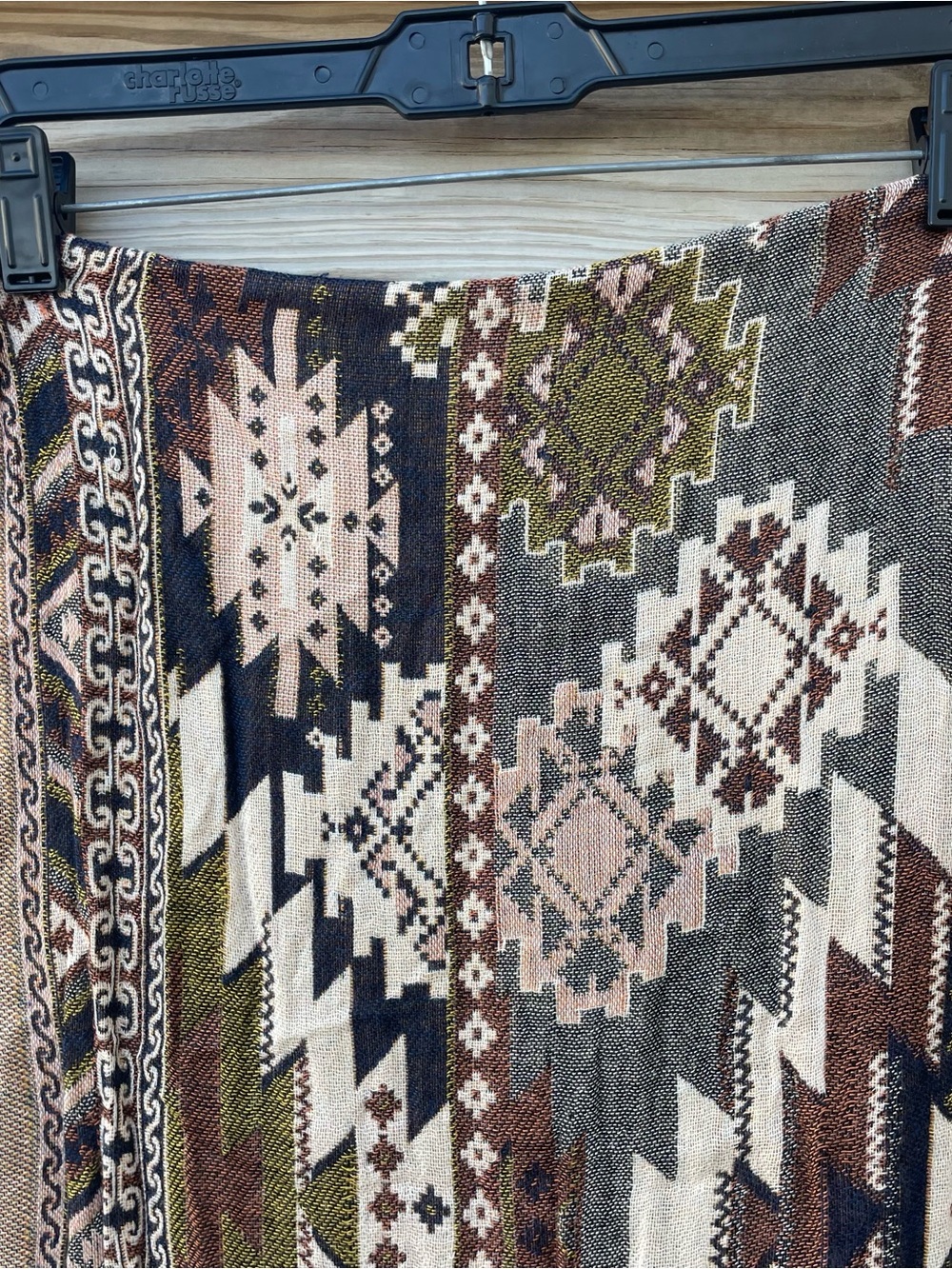 World Market multicolor geometric print lightweight scarf NWT - Picture 8 of 11